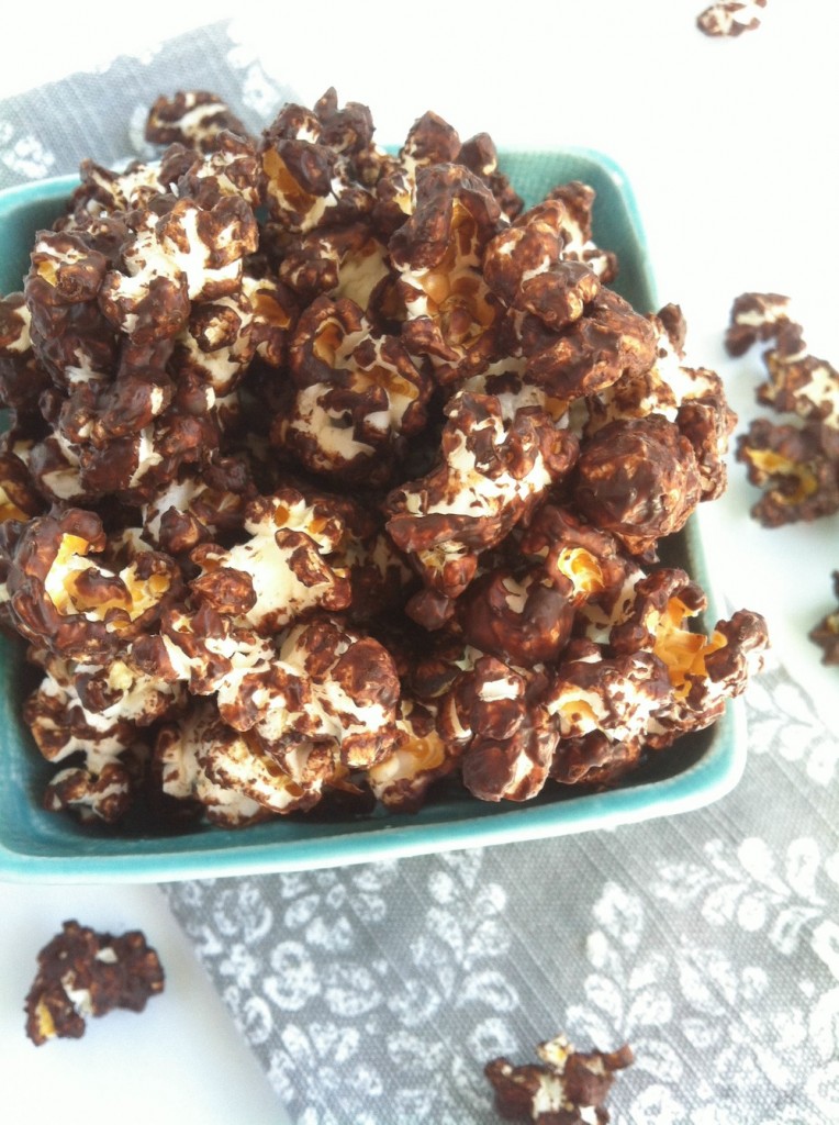 Spicy Dark Chocolate Popcorn