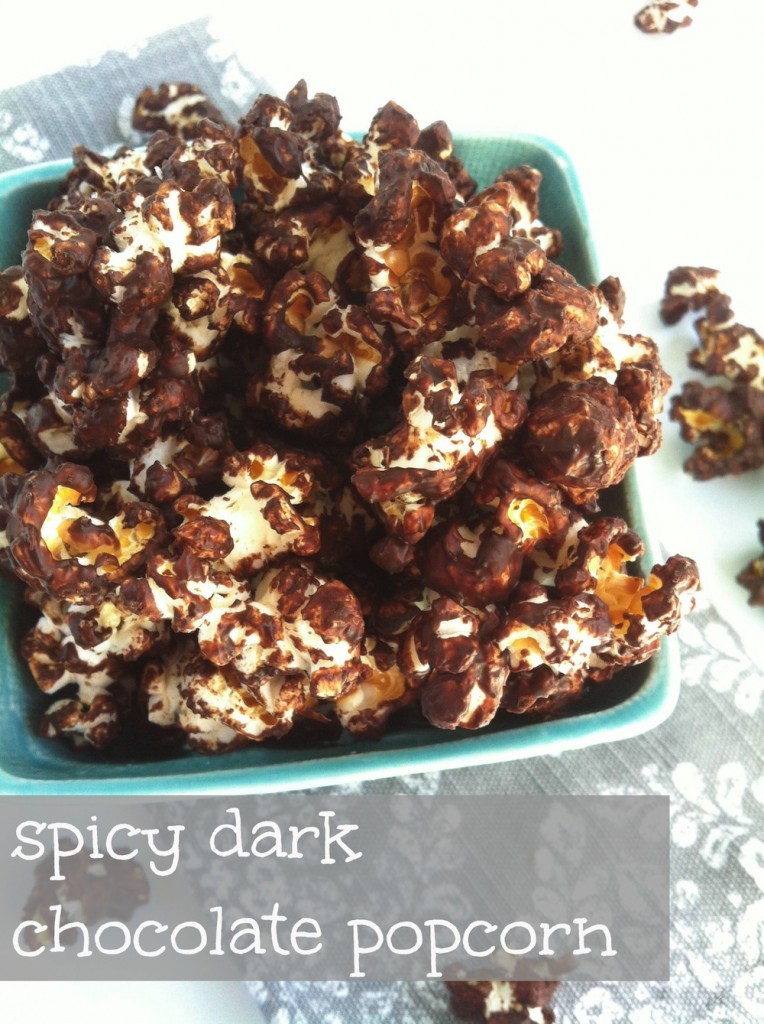Spicy Dark Chocolate Popcorn